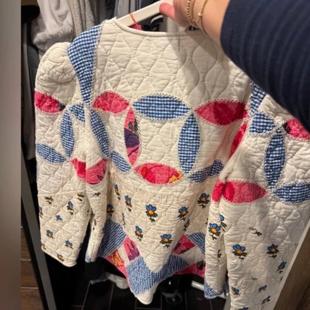 NWT Rhode Sabrina Jacket prisca patchwork NWT - image 4